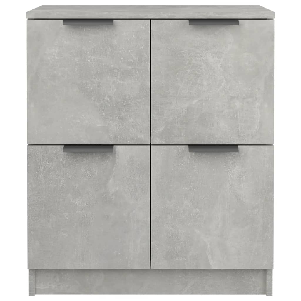 Buffet grigio in cemento 60x30x70 cm legno di ingegneria