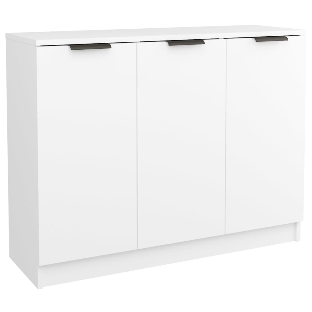 White buffet 90.5x30x70 cm Engineering wood