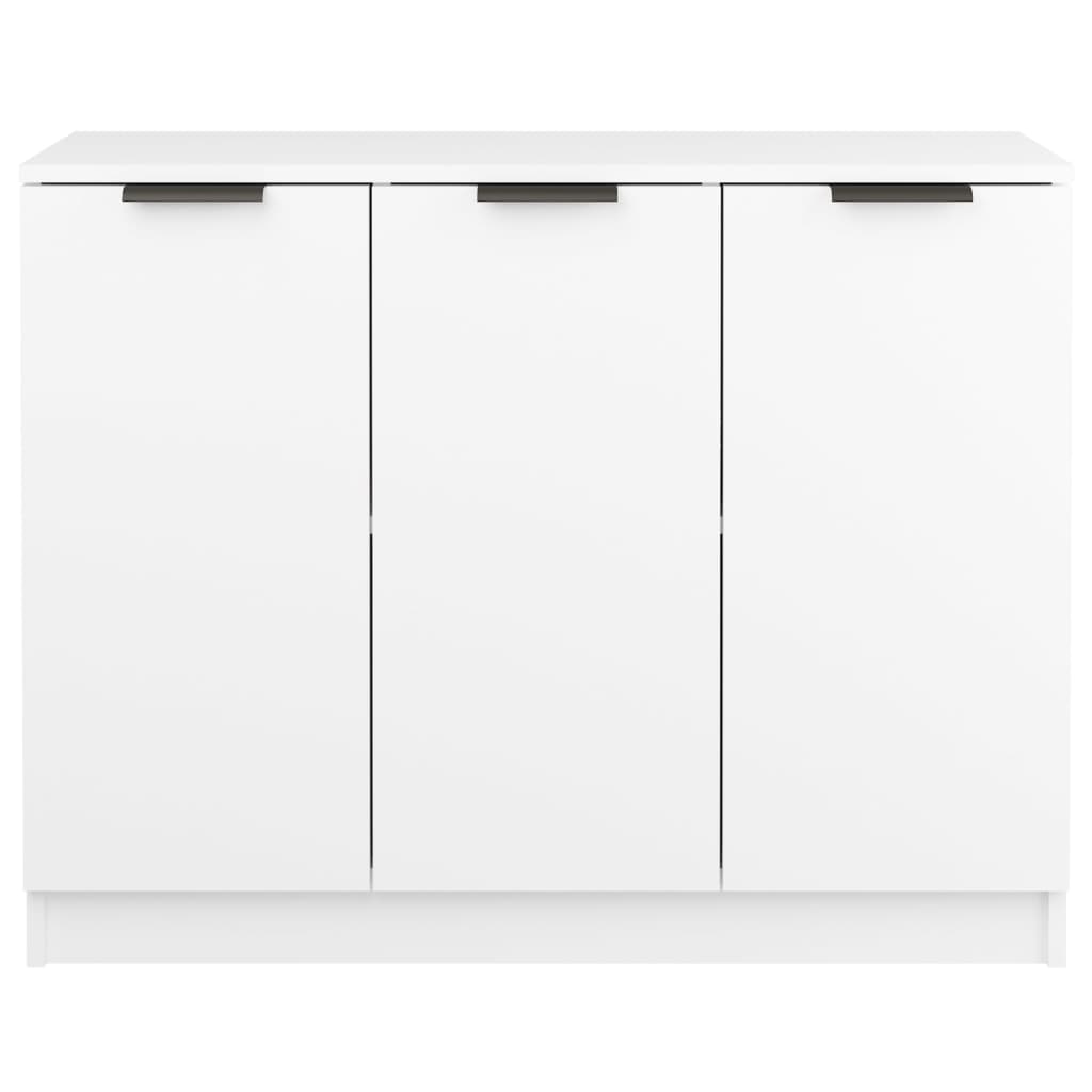 White buffet 90.5x30x70 cm Engineering wood