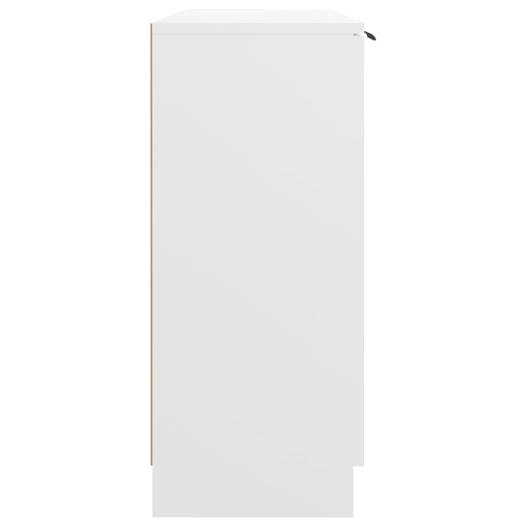 Buffet bianco 90.5x30x70 cm legno di ingegneria