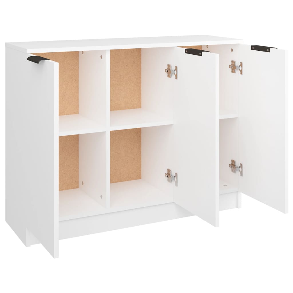 White buffet 90.5x30x70 cm Engineering wood