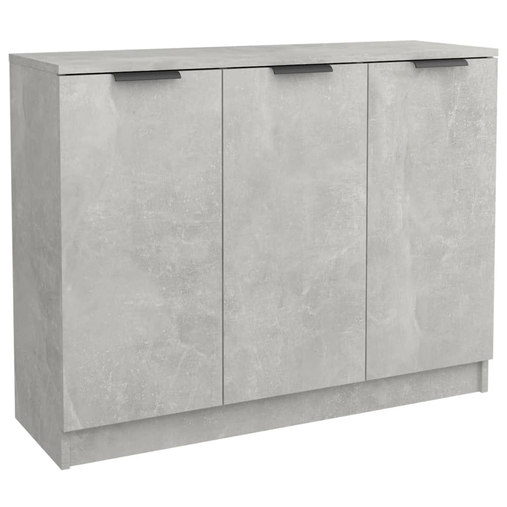 Buffet grigio in cemento 90.5x30x70 cm legno di ingegneria