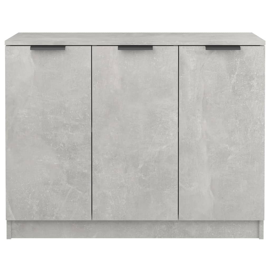 Buffet grigio in cemento 90.5x30x70 cm legno di ingegneria