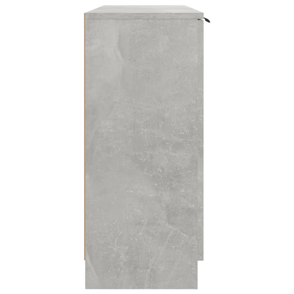 Buffet grigio in cemento 90.5x30x70 cm legno di ingegneria