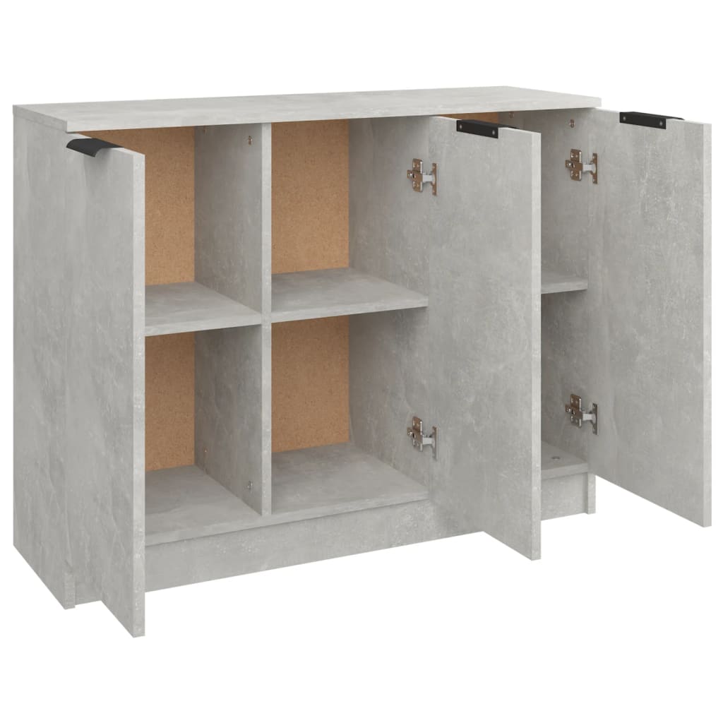 Concrete gray buffet 90.5x30x70 cm engineering wood