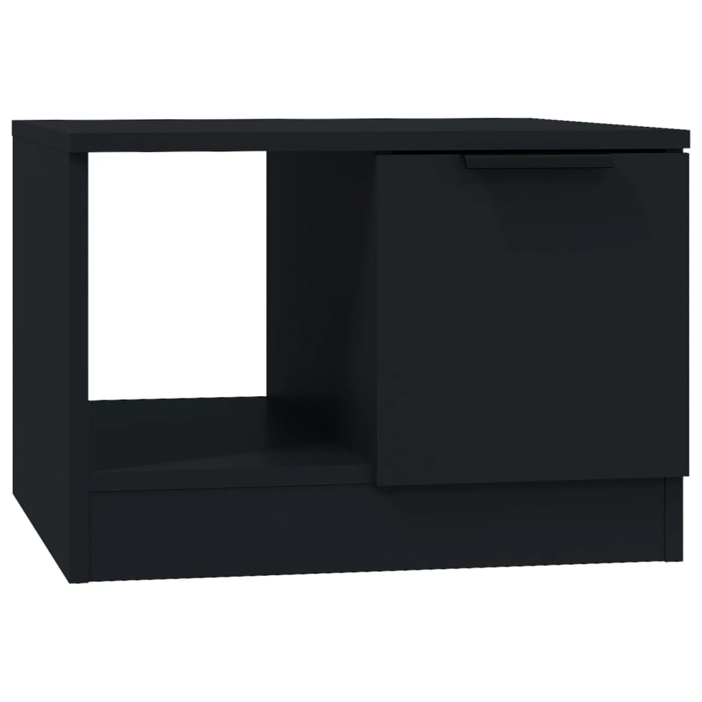 Black coffee table 50x50x36 cm engineering wood