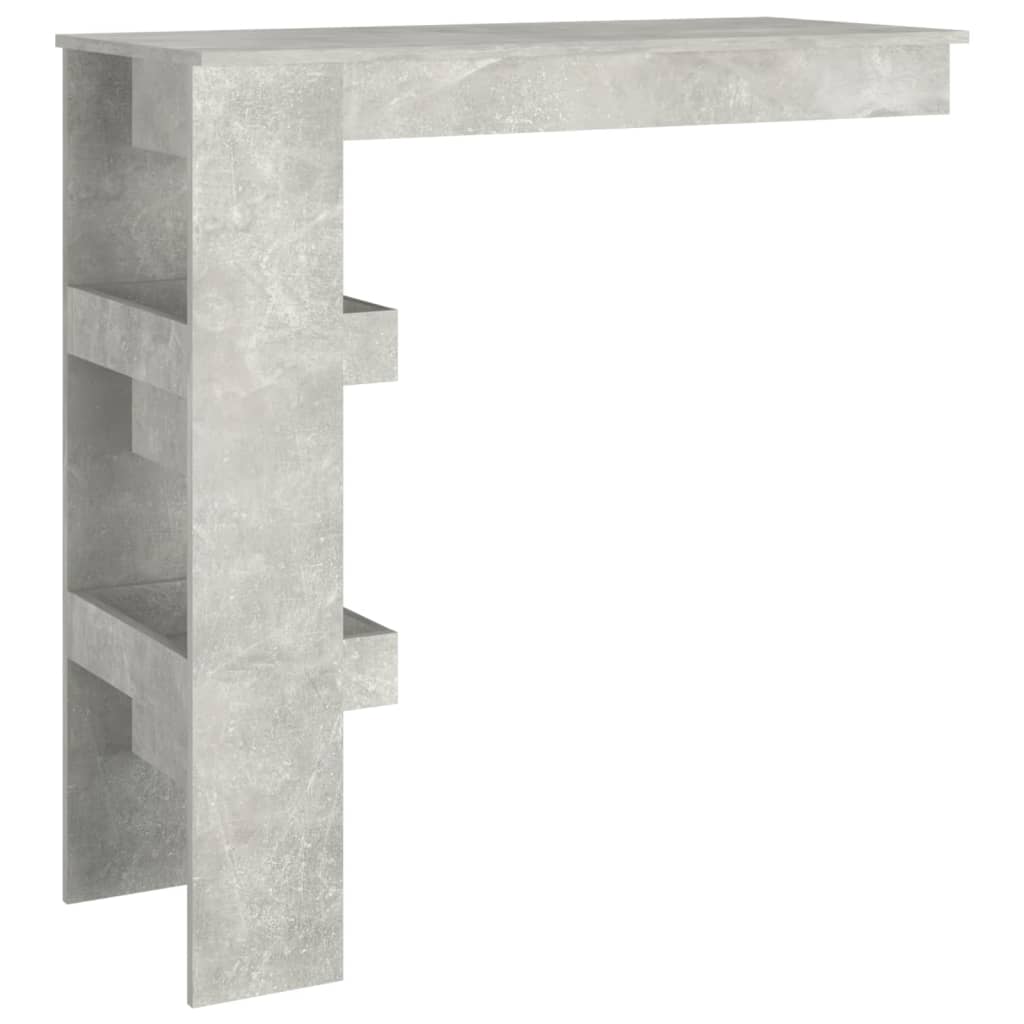Grau Wandstange Tabelle 102x45x103.5 cm Ingenieurholz Holz