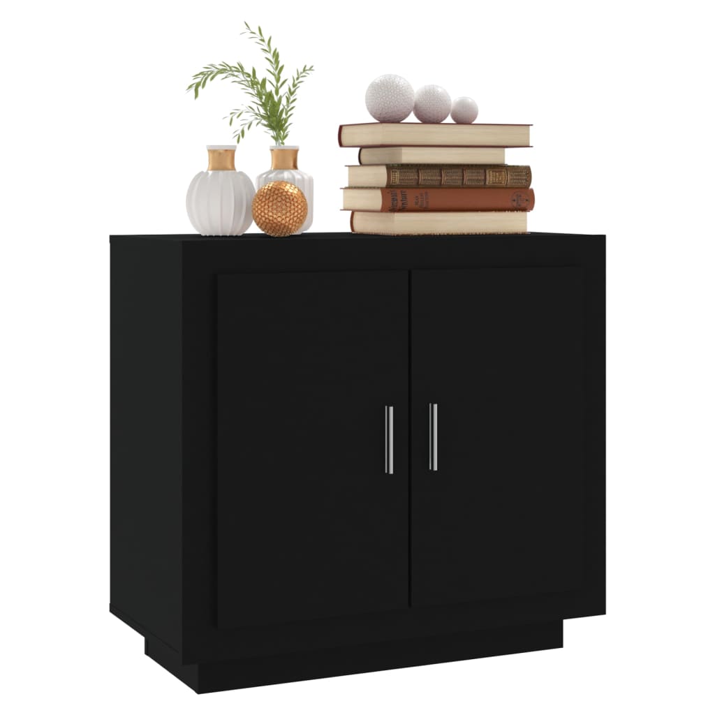 Black buffet 80x40x75 cm Engineering wood