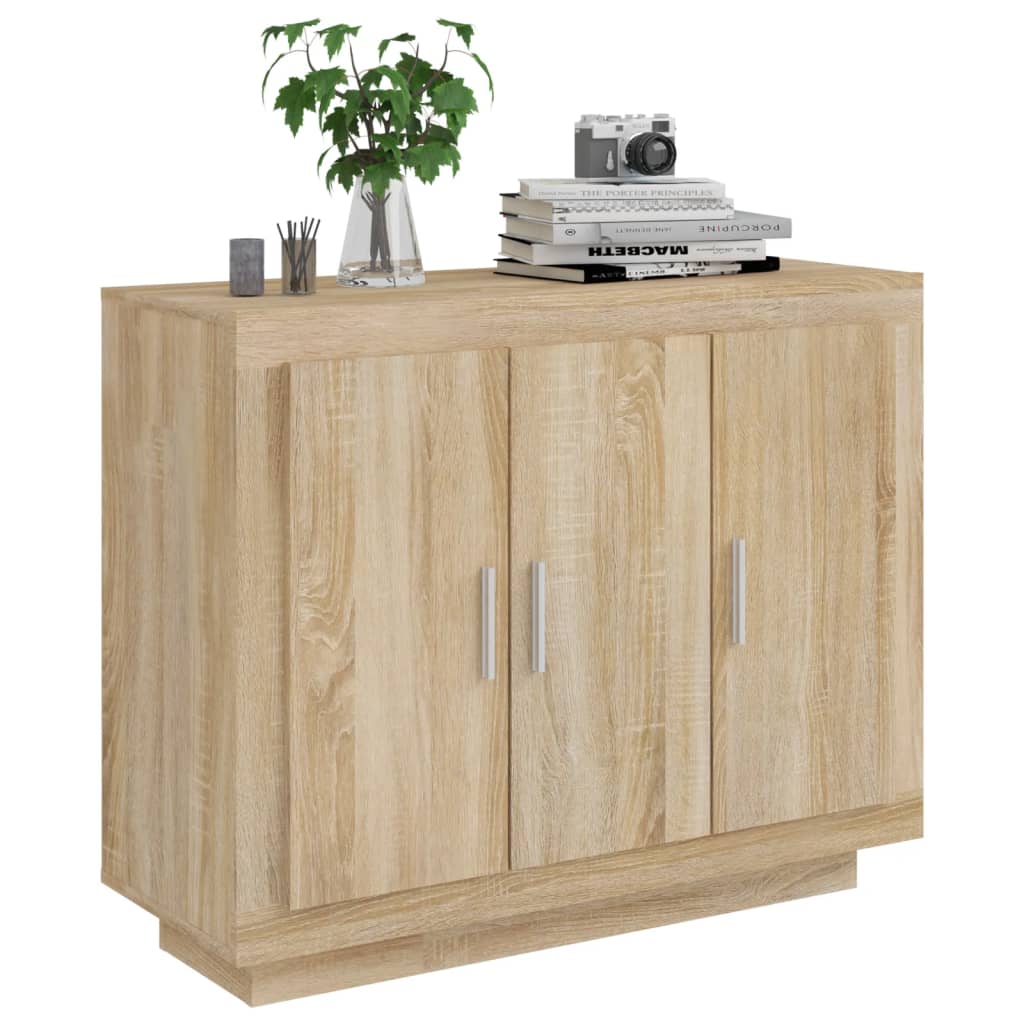 Credenza rovere Sonoma 92x35x75 cm MDF