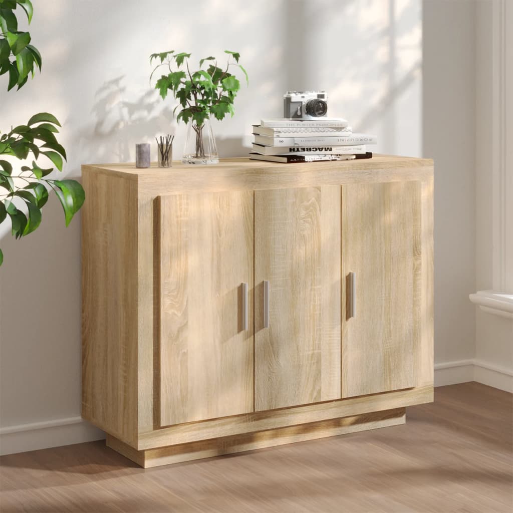 Sonoma Oak Buffet 92x35x75 cm Ingenieurholz Holz