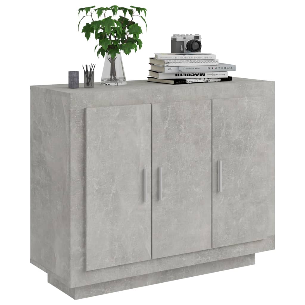 Concrete gray buffet 92x35x75 cm Engineering wood