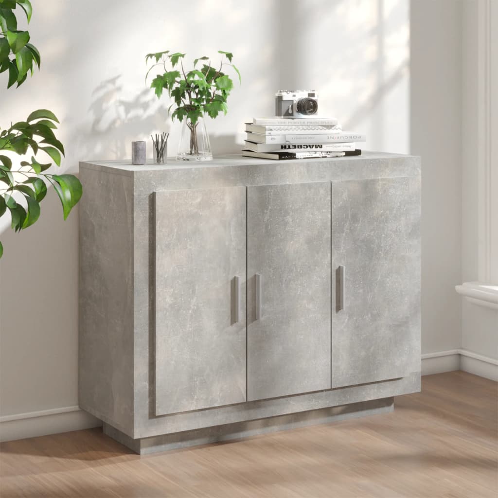 Concrete gray buffet 92x35x75 cm Engineering wood