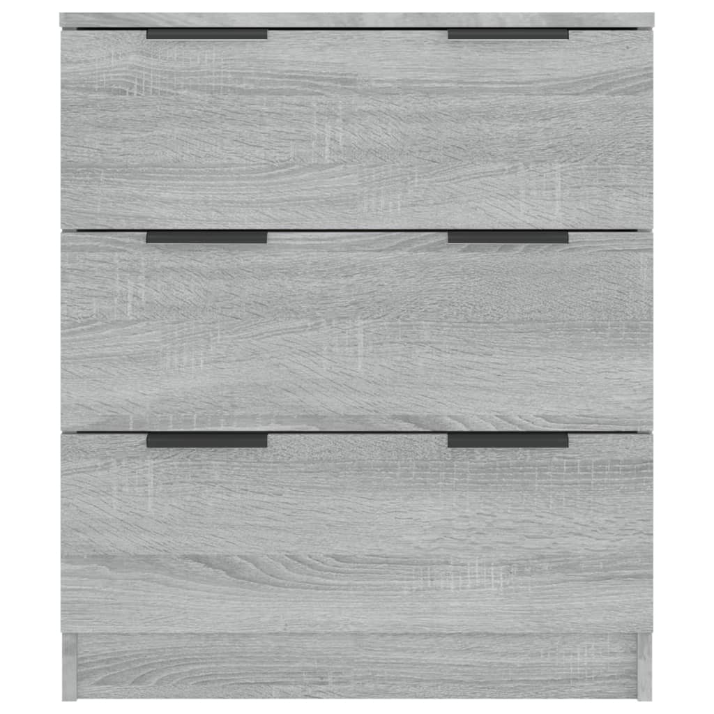 Credenza Sonoma grigia 60x30x70 cm MDF