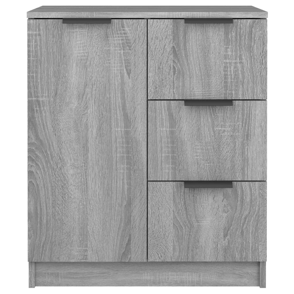 Credenza Sonoma grigia 60x30x70 cm MDF