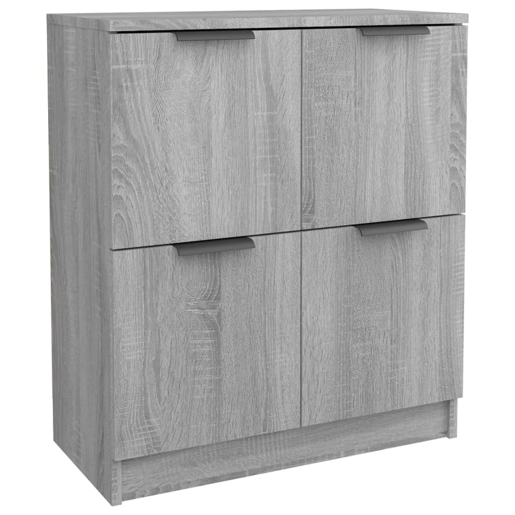 Credenza Sonoma grigia 60x30x70 cm MDF