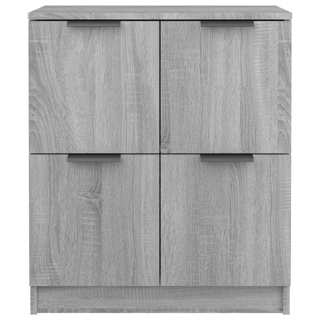 Credenza Sonoma grigia 60x30x70 cm MDF