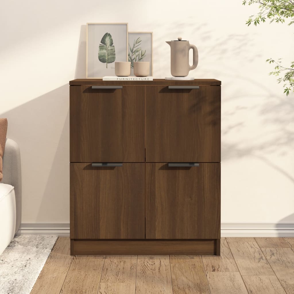 Brown oak buffet 60x30x70 cm engineering wood