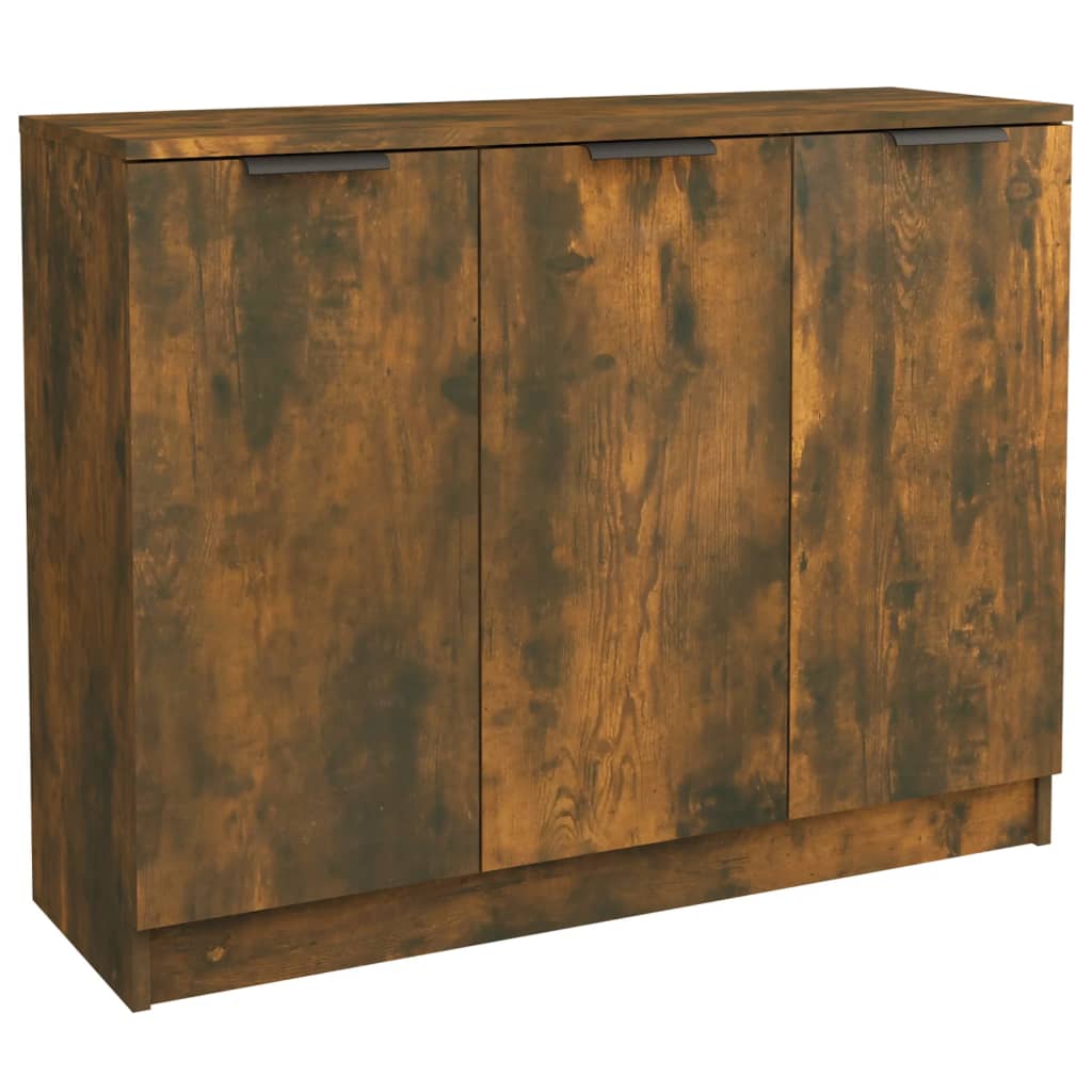 Credenza Rovere Affumicato 90,5x30x70 cm Multistrato