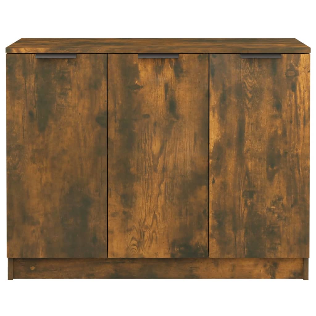 Credenza Rovere Affumicato 90,5x30x70 cm Multistrato