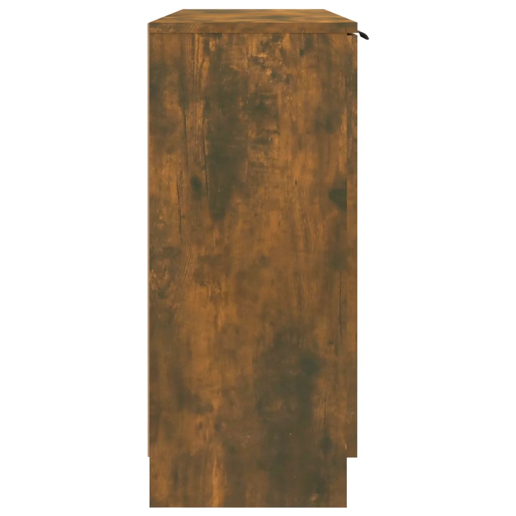 Buffet Chêne fumé 90,5x30x70 cm Bois d'ingénierie