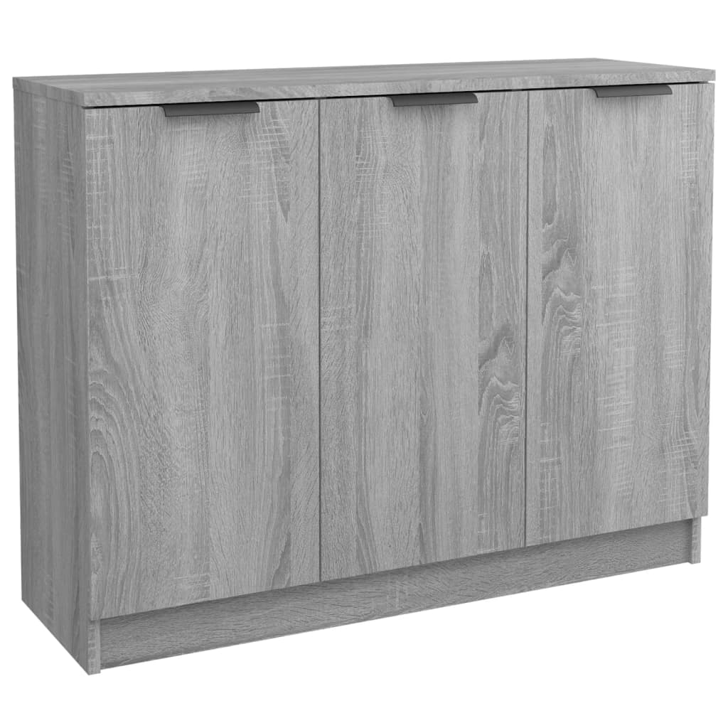 Graues Sonoma -Buffet 90.5x30x70 cm Ingenieurholz Holz