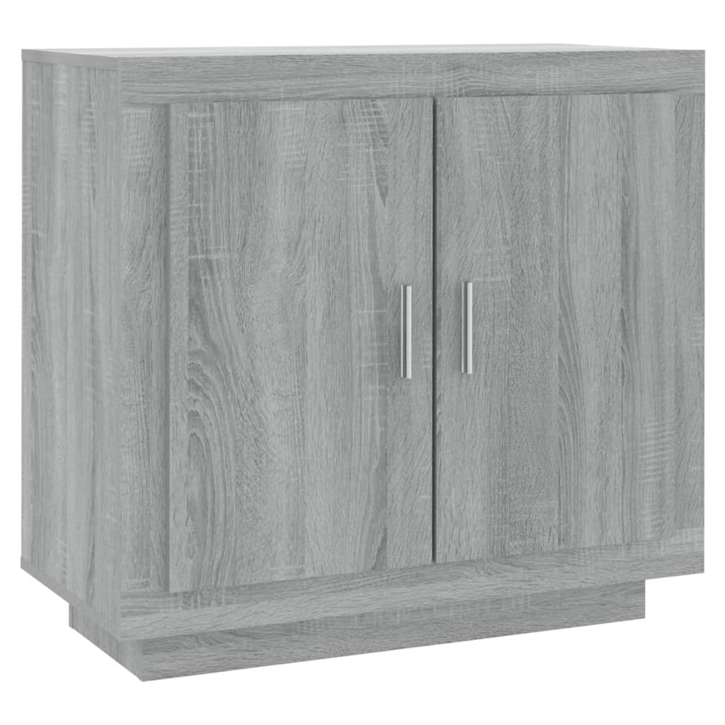 Credenza Sonoma grigia 80x40x75 cm MDF