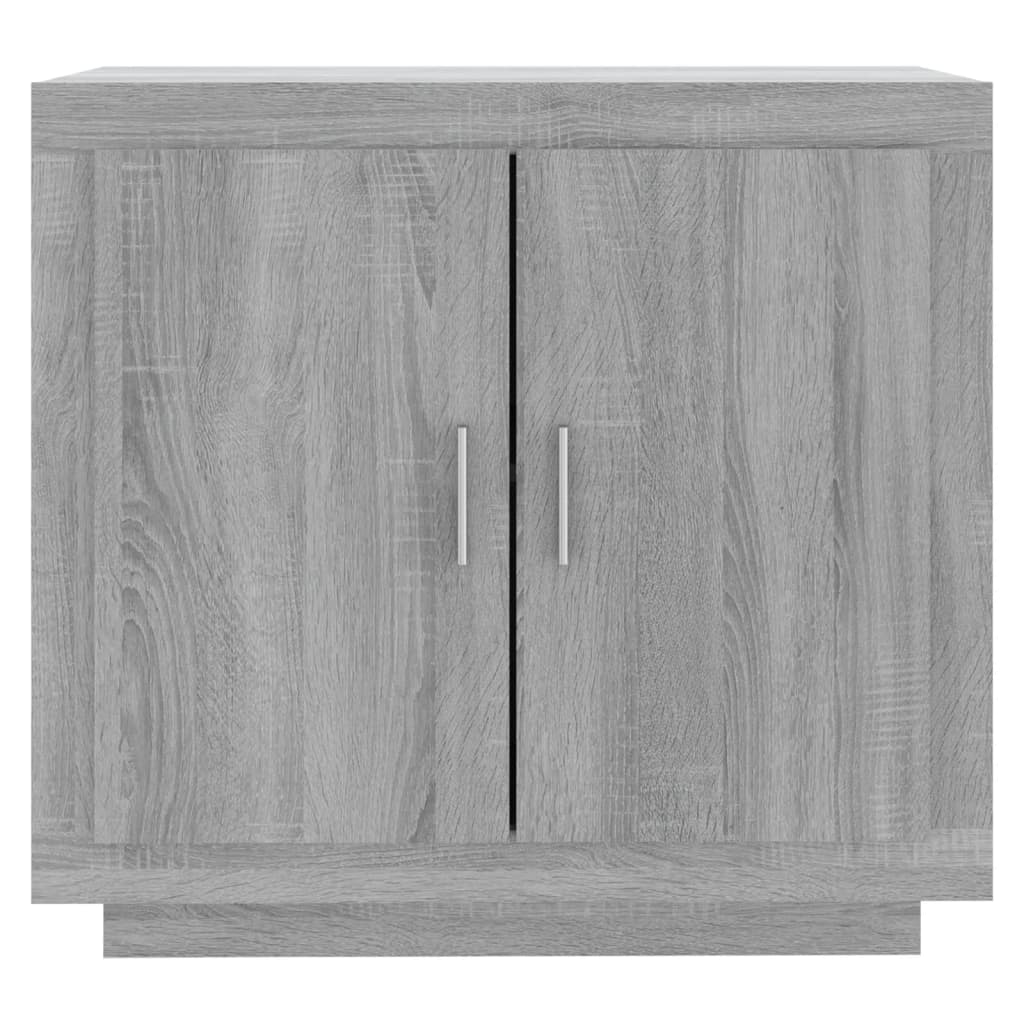 Credenza Sonoma grigia 80x40x75 cm MDF