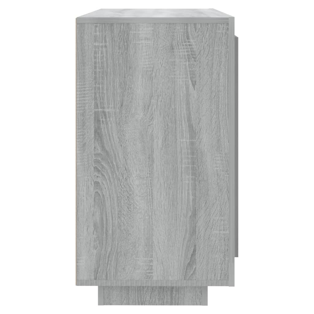 Credenza Sonoma grigia 80x40x75 cm MDF