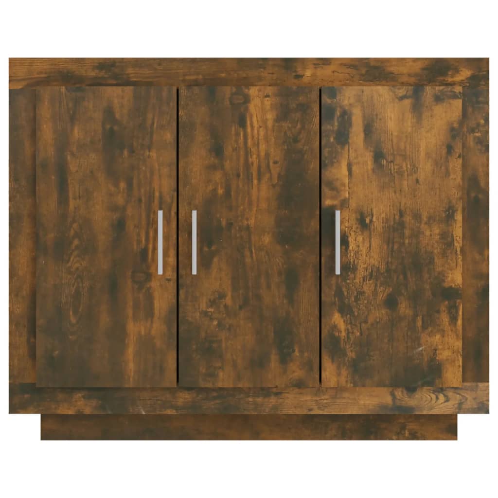 Credenza Rovere Affumicato 92x35x75 cm Multistrato