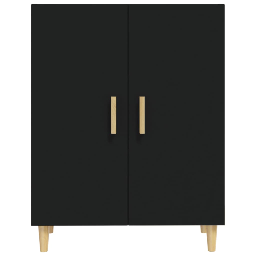 Credenza nera 70x34x90 cm MDF