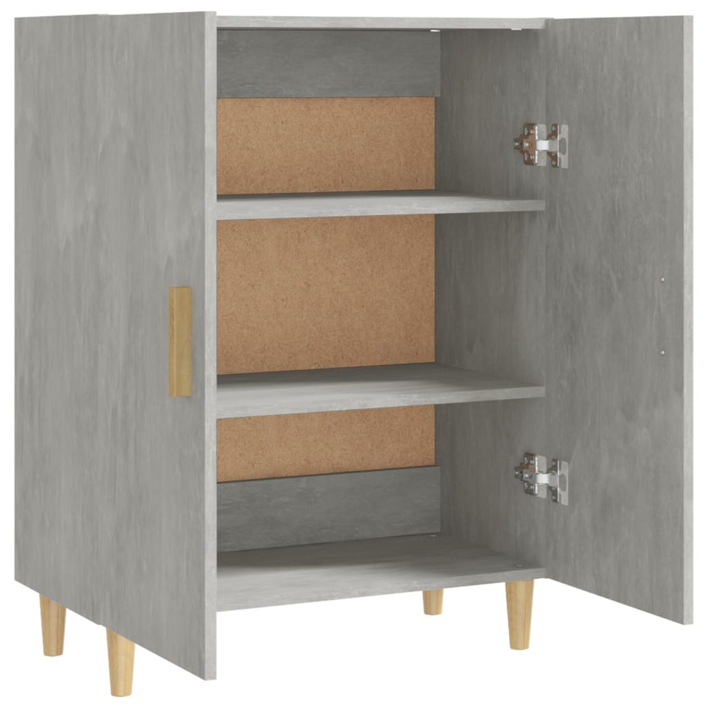 Credenza Grigio cemento 70x34x90 cm MDF