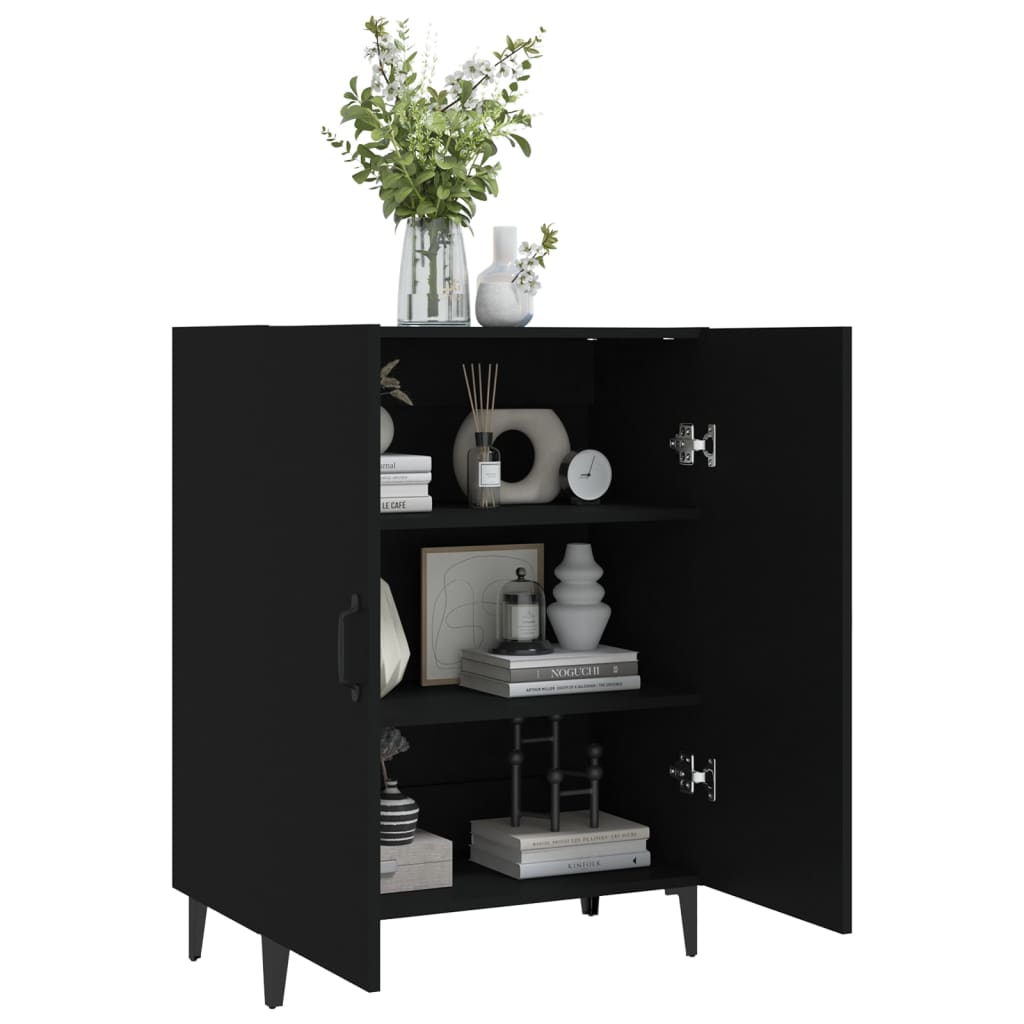 Black buffet 70x34x90 cm Engineering wood