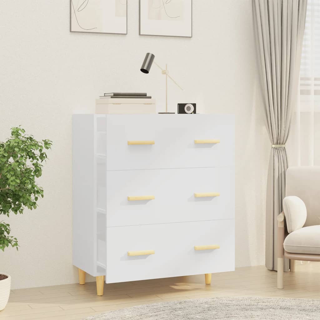 Credenza bianca 70x34x90 cm MDF