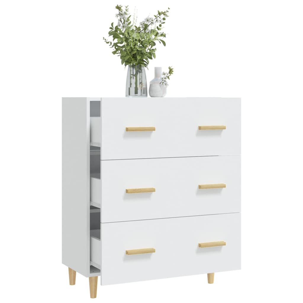 White buffet 70x34x90 cm Engineering wood