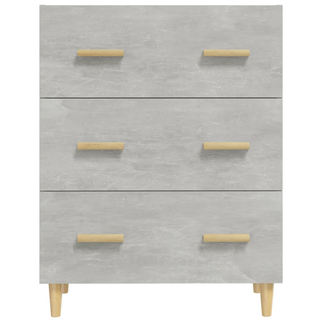 Credenza Grigio cemento 70x34x90 cm MDF