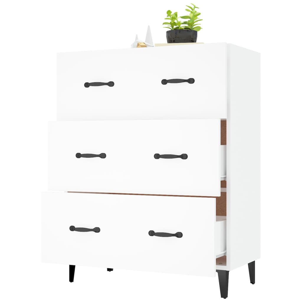 White buffet 69.5x34x90 cm Engineering wood