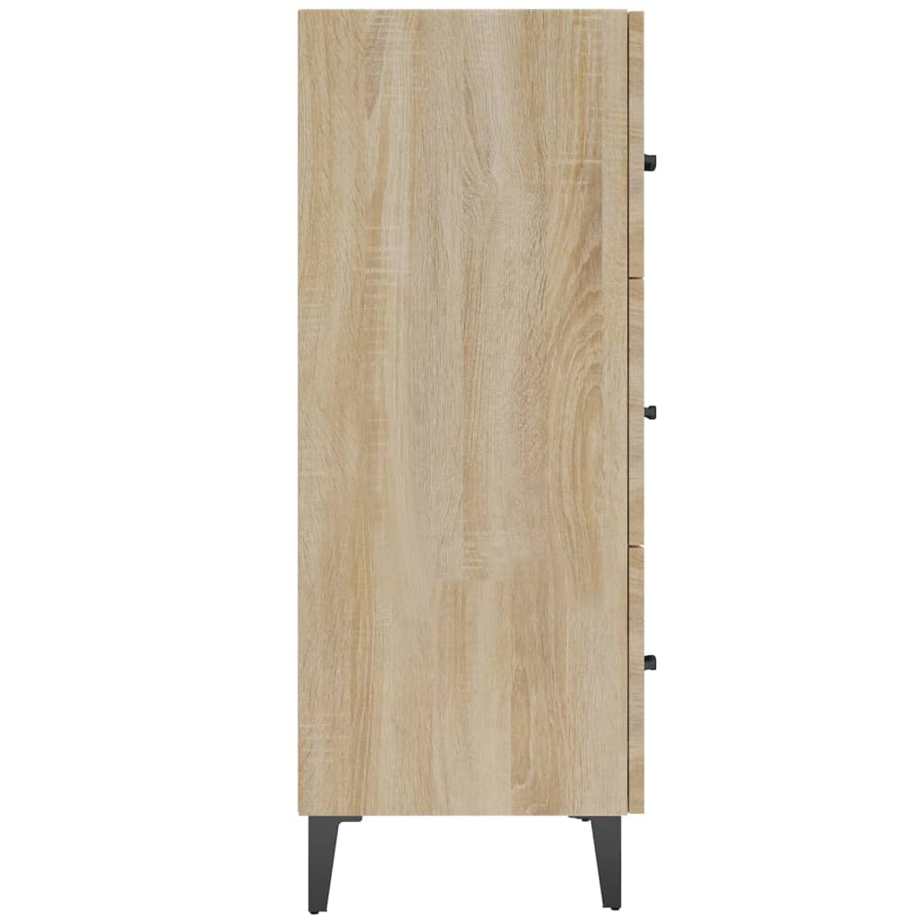 Credenza in rovere Sonoma 69,5x34x90 cm in multistrato