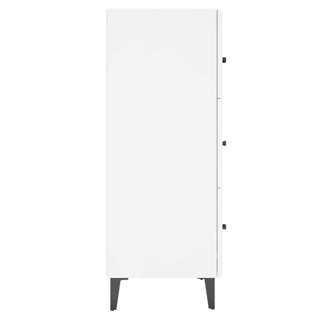 Credenza Bianco lucido 69,5x34x90 cm MDF