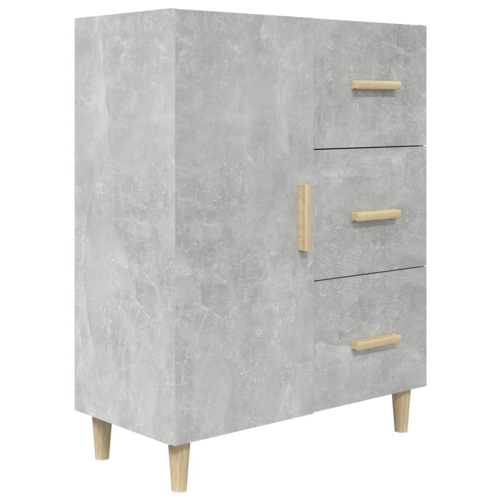 Buffet Gris béton 69,5x34x90 cm Bois d'ingénierie