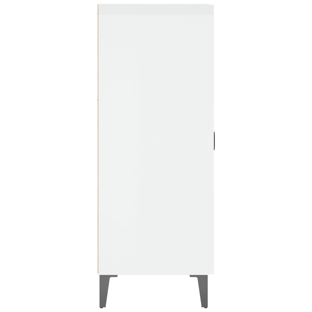 Credenza Bianco lucido 69,5x34x90 cm MDF