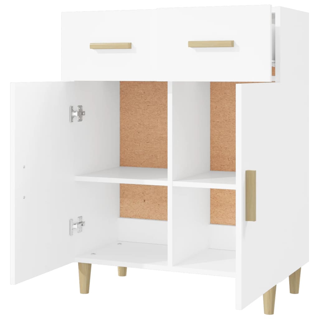 White buffet 69.5x34x89 cm Engineering wood