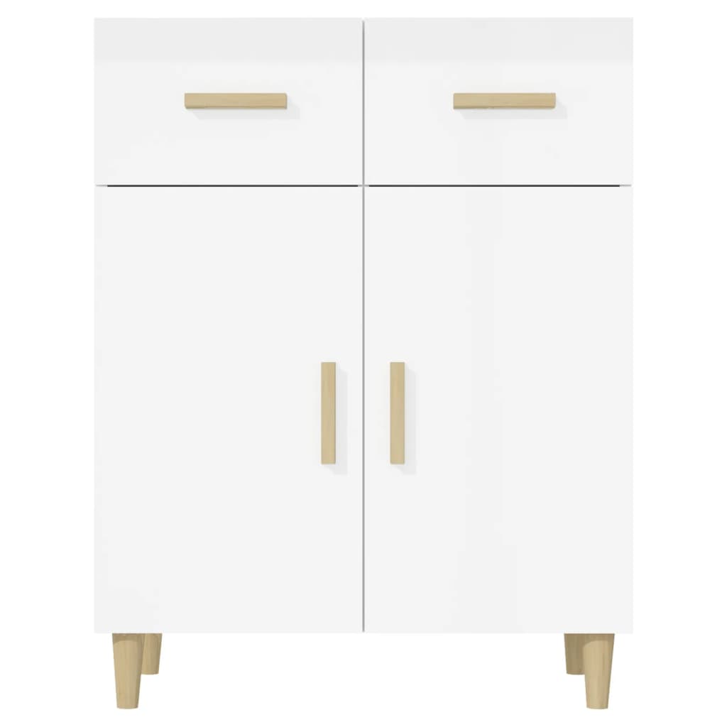 Buffet bianco brillante 69.5x34x89 cm ingegneria