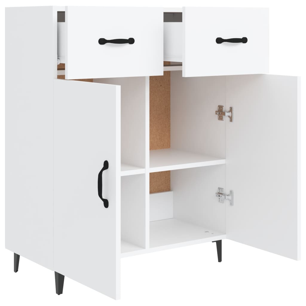 White buffet 69.5x34x90 cm Engineering wood