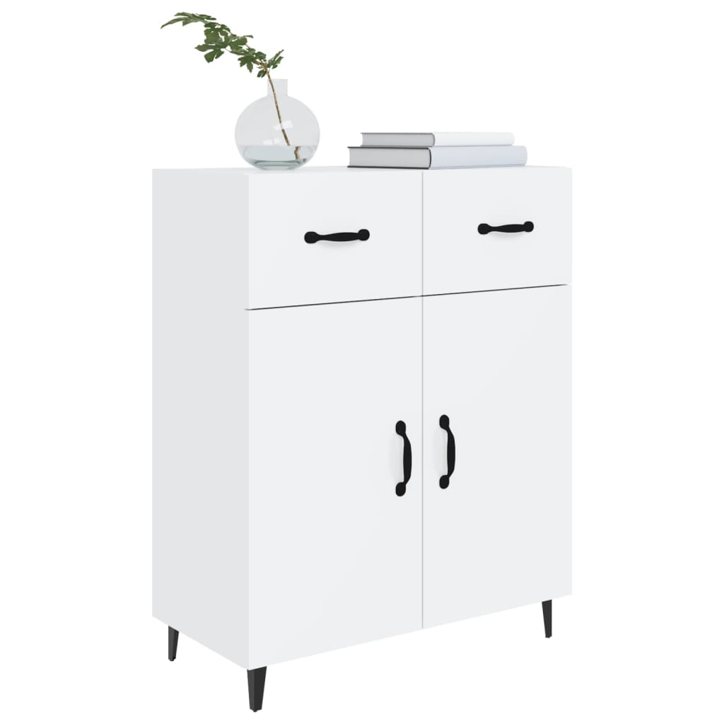 Credenza Bianco lucido 69,5x34x90 cm MDF