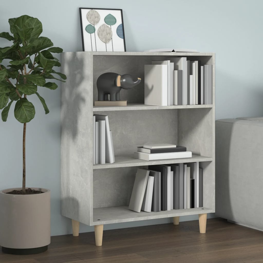 Credenza Grigio cemento 69,5x32,5x90 cm MDF