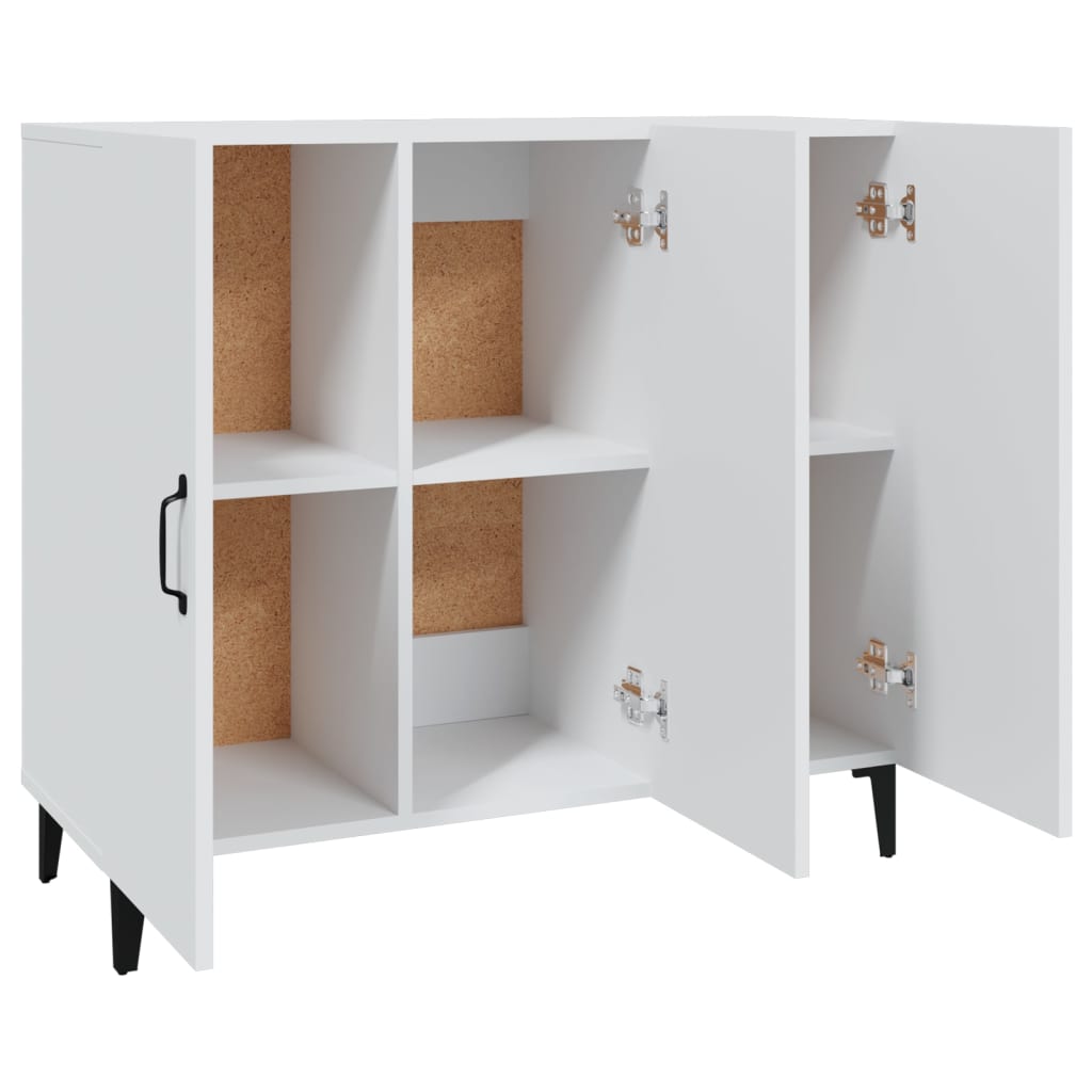 White buffet 90x34x80 cm Engineering wood