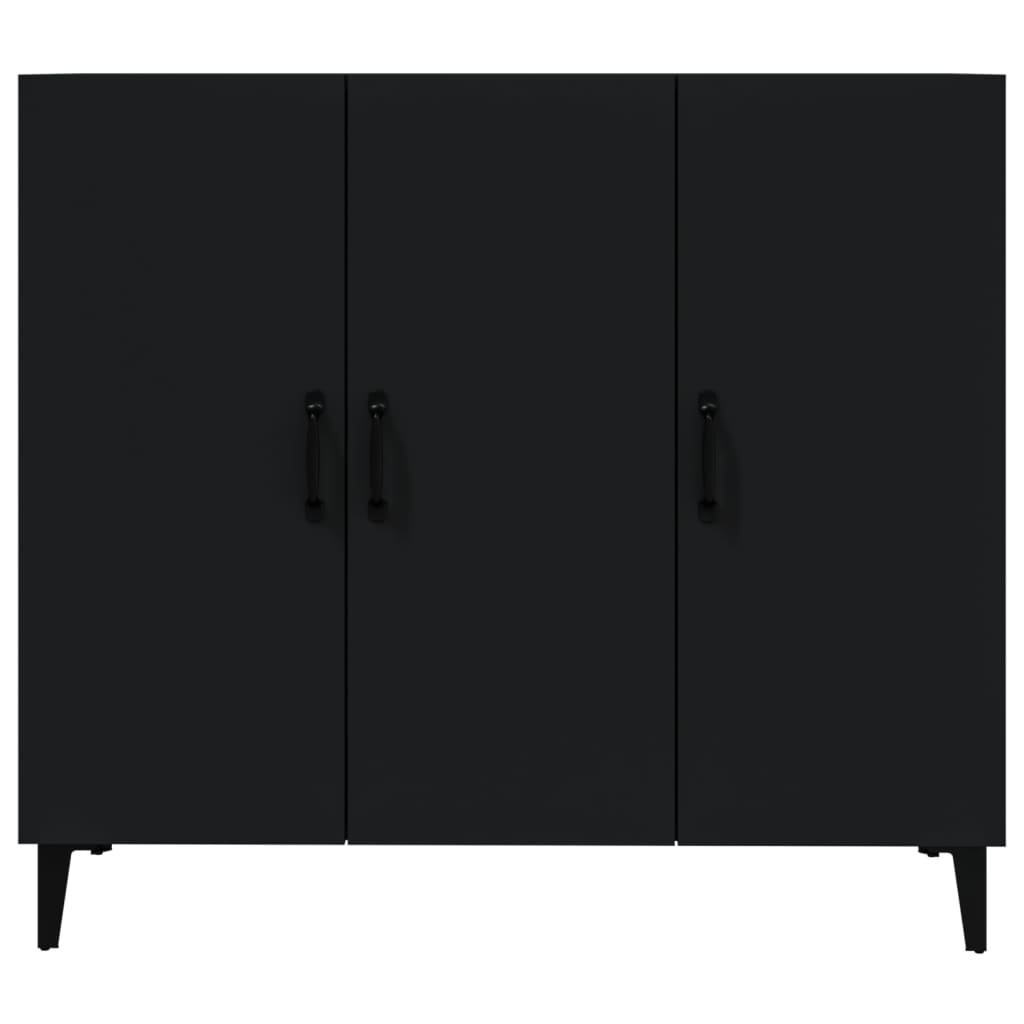 Black buffet 90x34x80 cm Engineering wood