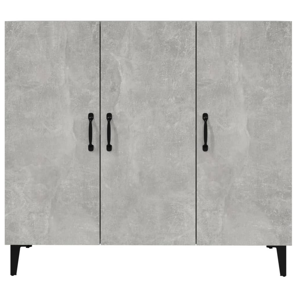 Credenza grigio cemento 90x34x80 cm in multistrato