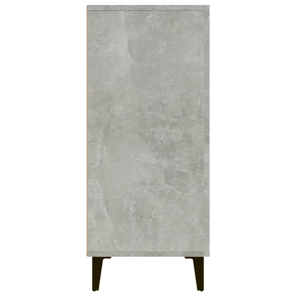 Credenza grigio cemento 90x34x80 cm in multistrato