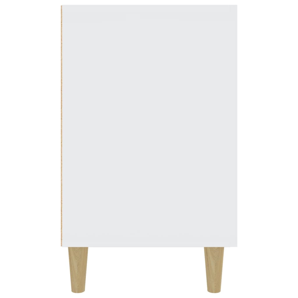 Buffet blanc 100x36x60 cm bois d'ingénierie